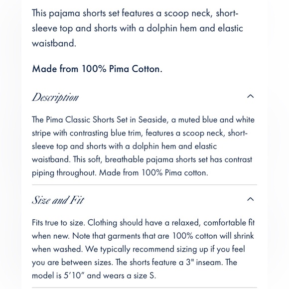 LAKE Pajama Pima Shorts Set - White and Green - Picture 8 of 10